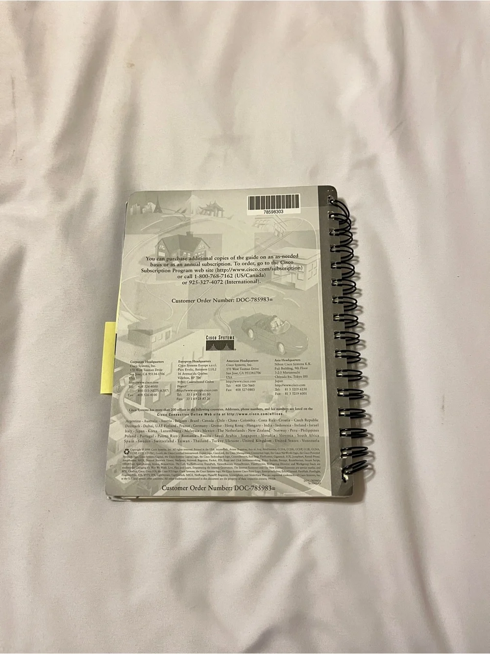 Cisco Products Quick Reference Guide August 1999 Spiral Book